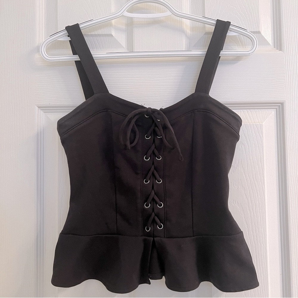 Cute Lace Up Tank Top